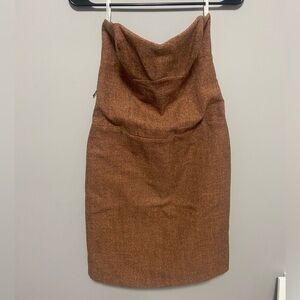 Molly New York Brown Strapless Dress